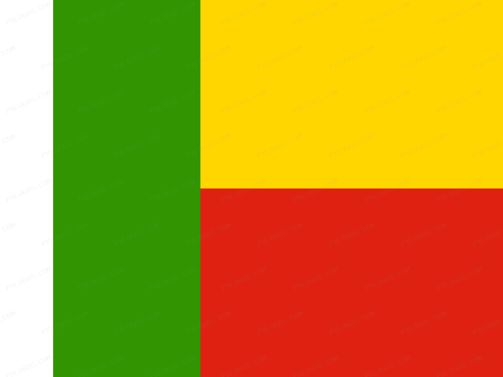 Flag Benin Logo PNG with transparent background