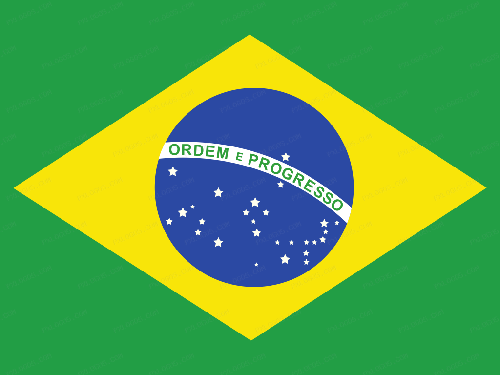 Flag Brazil Logo PNG with transparent background