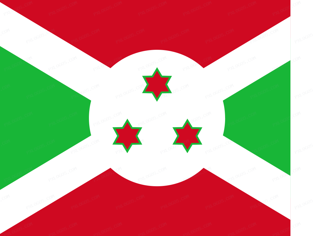 Flag Burundi Logo PNG with transparent background