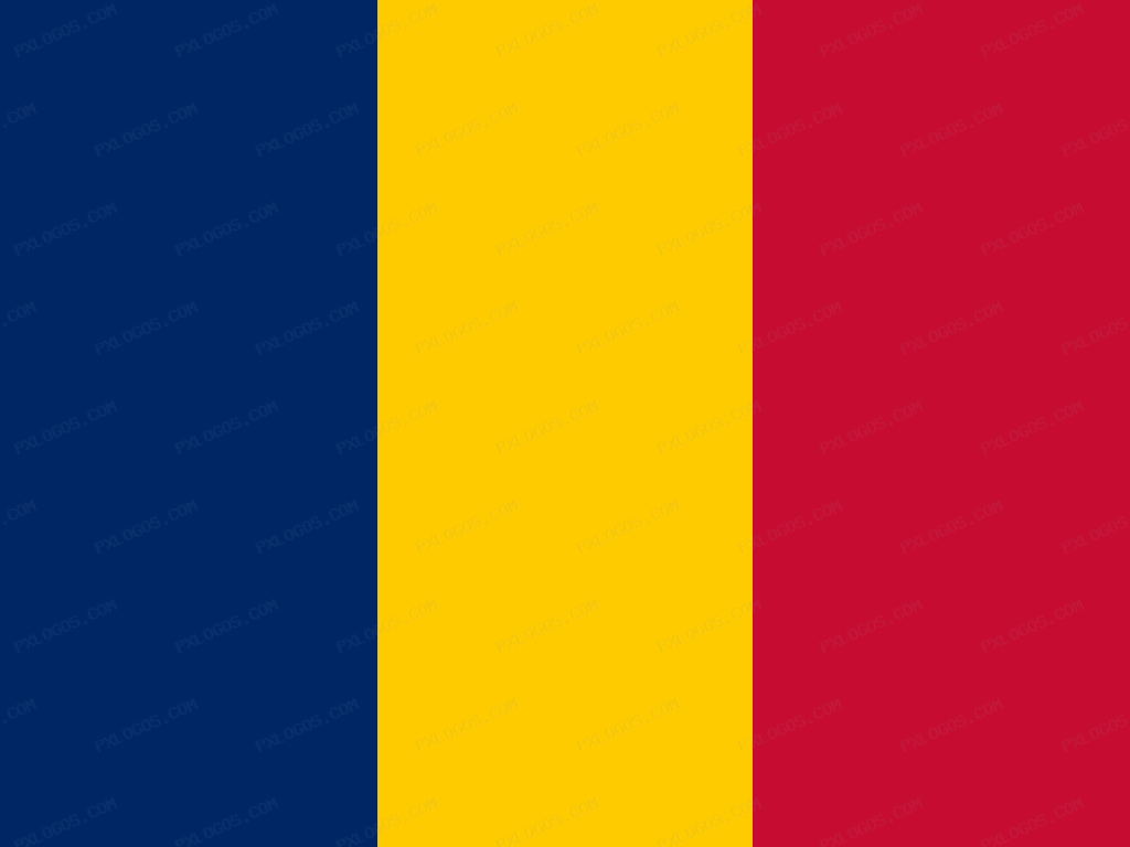 Flag Chad Logo PNG with transparent background
