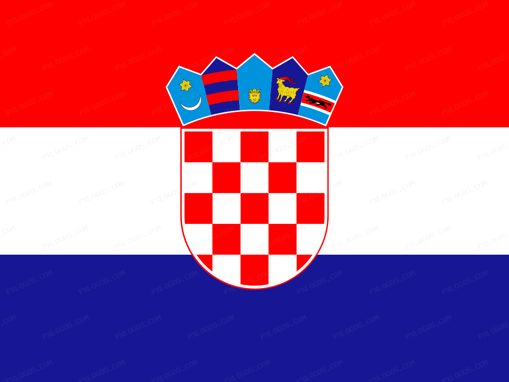 Flag Croatia Logo PNG with transparent background