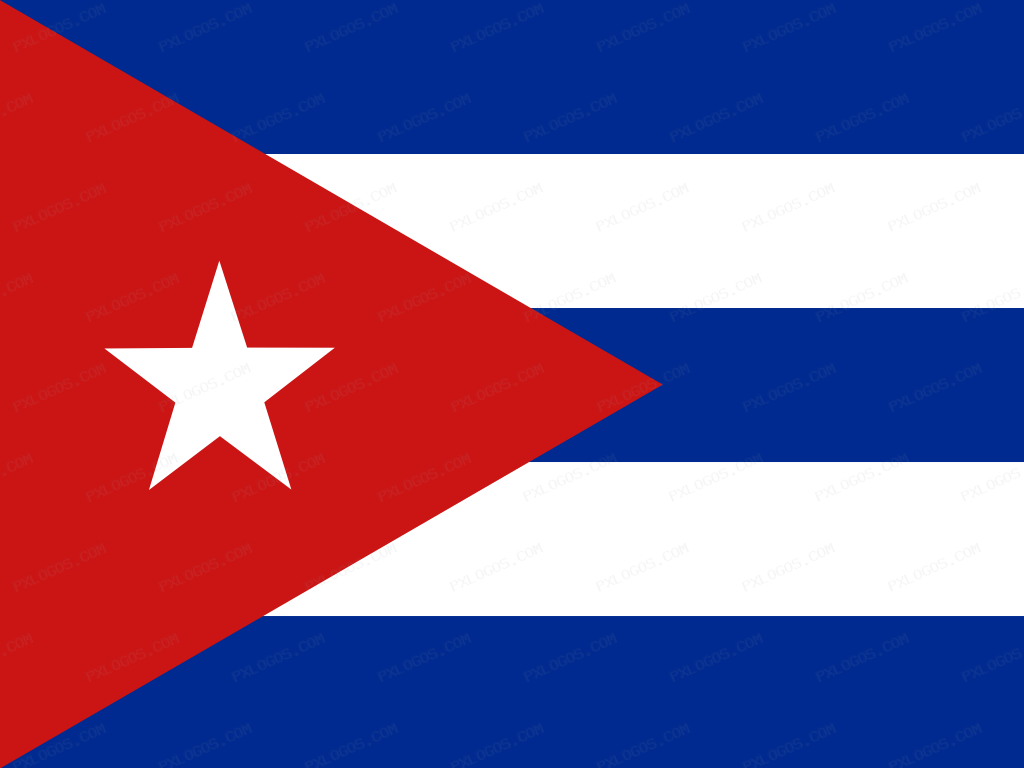 Flag Cuba Logo PNG with transparent background