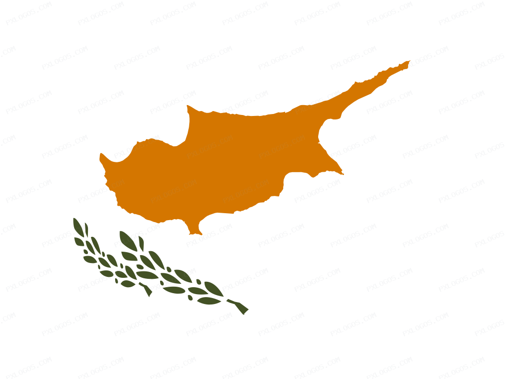 Flag Cyprus Logo PNG with transparent background