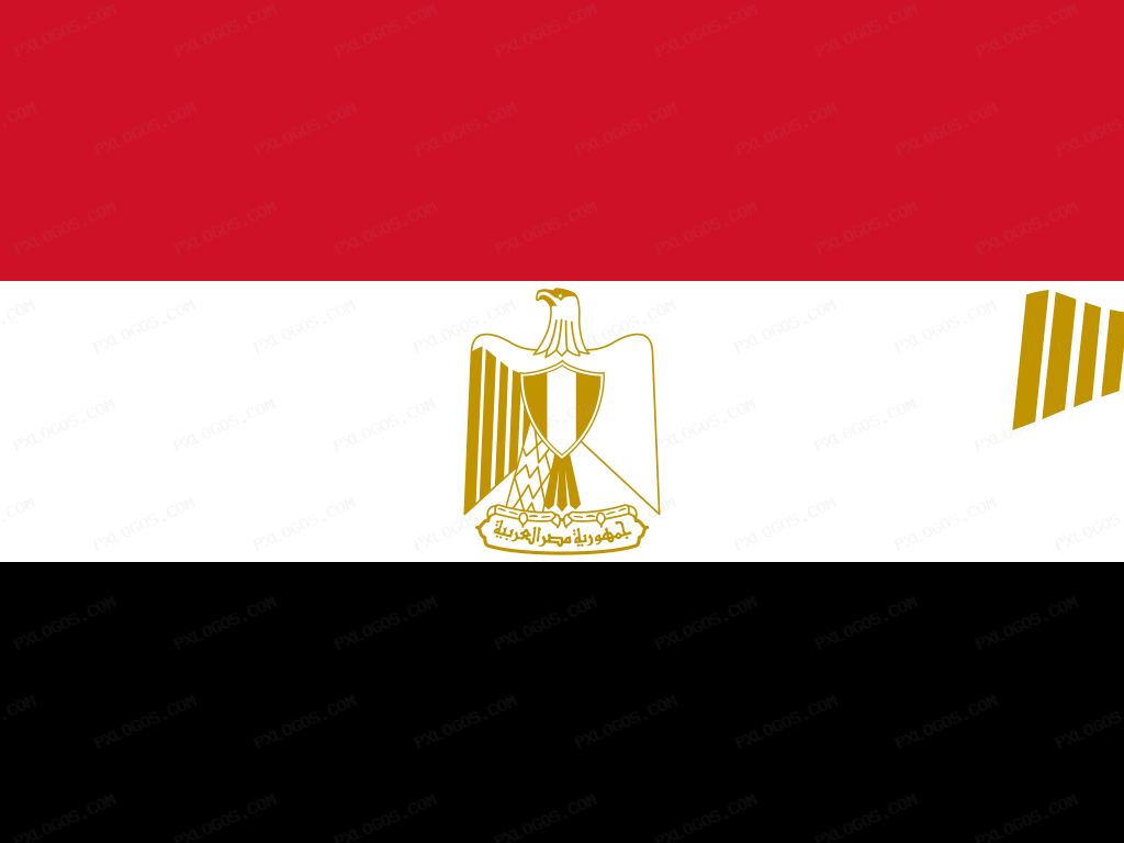 Flag Egypt Logo PNG with transparent background