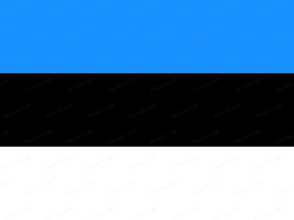 Flag Estonia Logo PNG with transparent background