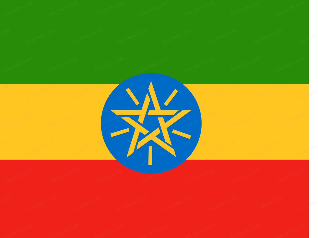 Flag Ethiopia Logo PNG with transparent background