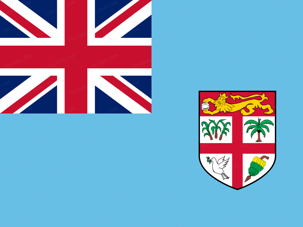 Flag Fiji Logo PNG with transparent background