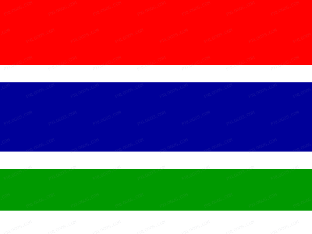 Flag Gambia Logo PNG with transparent background
