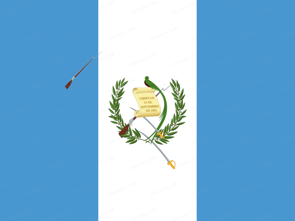 Flag Guatemala Logo PNG with transparent background