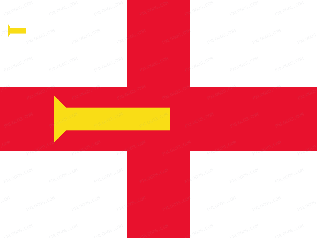Flag Guernsey Logo PNG with transparent background