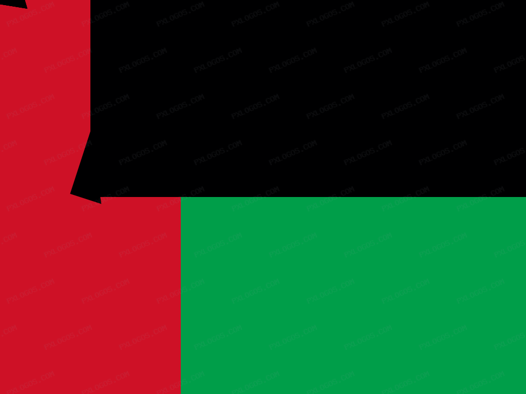 Flag Guinea Bissau Logo PNG with transparent background
