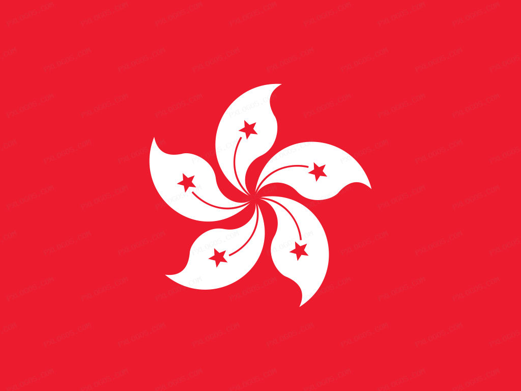 Flag Hong Kong Logo PNG with transparent background