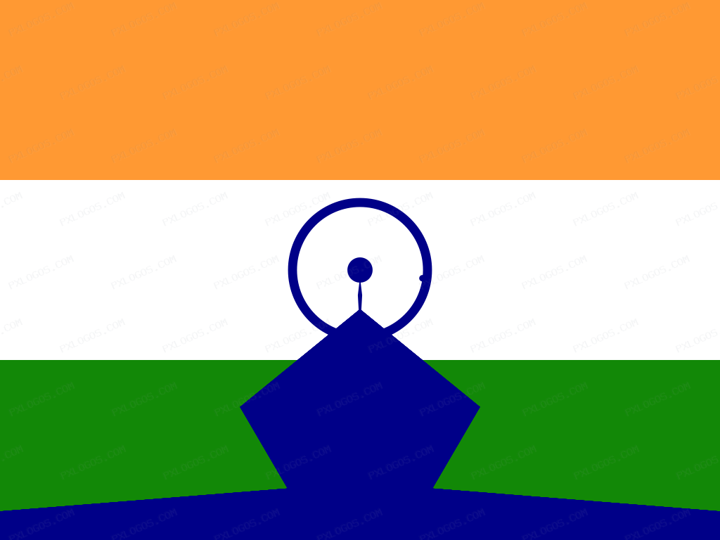 Flag India Logo PNG with transparent background
