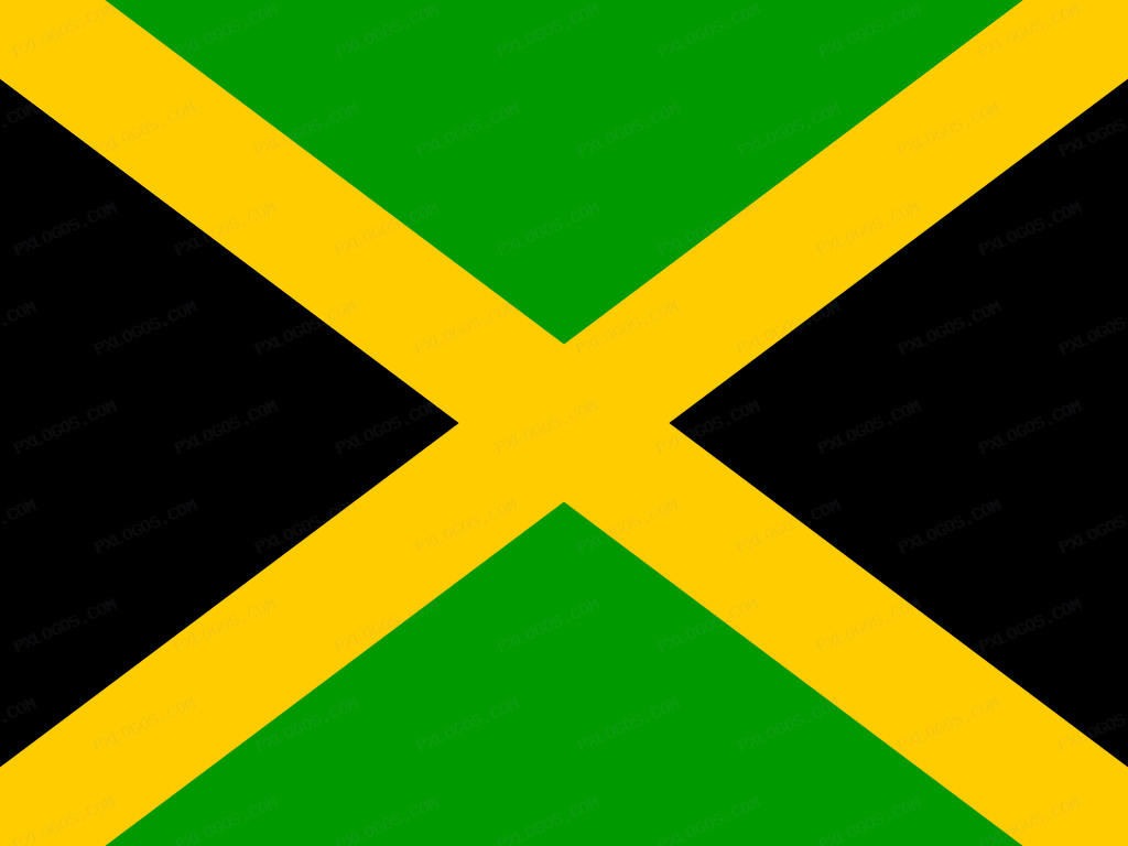 Flag Jamaica Logo PNG with transparent background