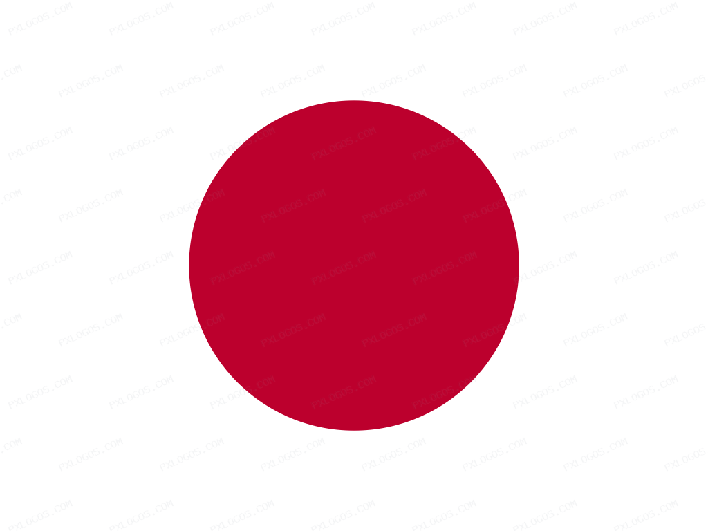 Flag Japan Logo PNG with transparent background