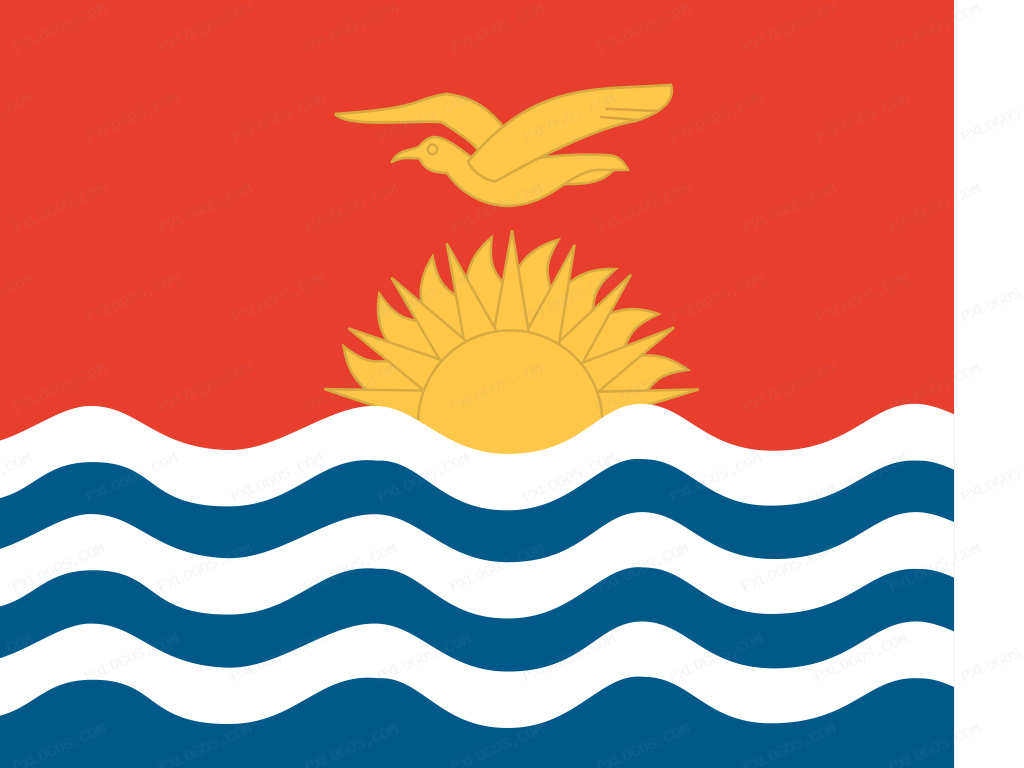 Flag Kiribati Logo PNG with transparent background