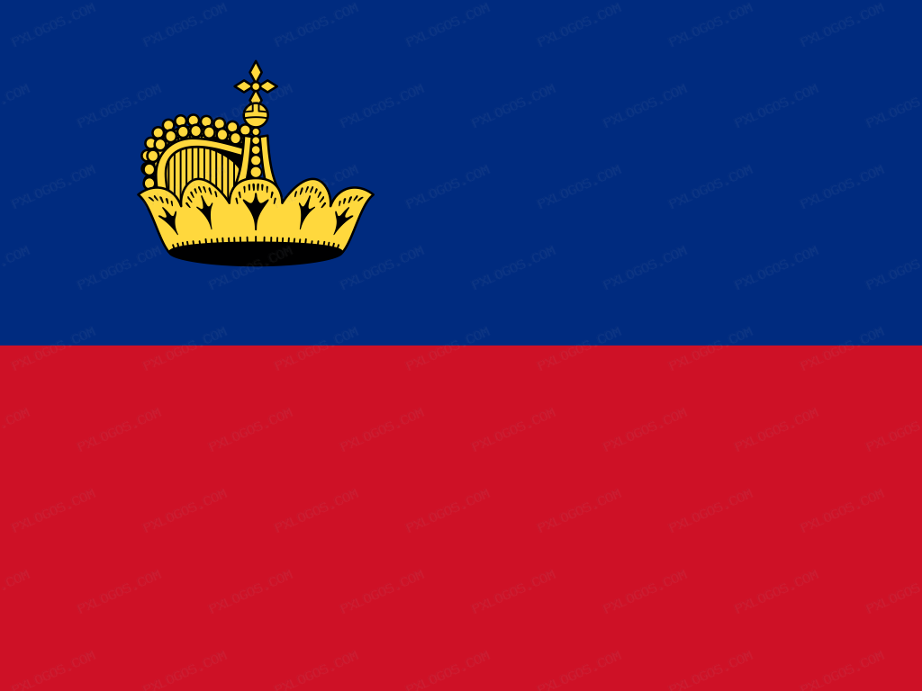 Flag Liechtenstein Logo PNG with transparent background