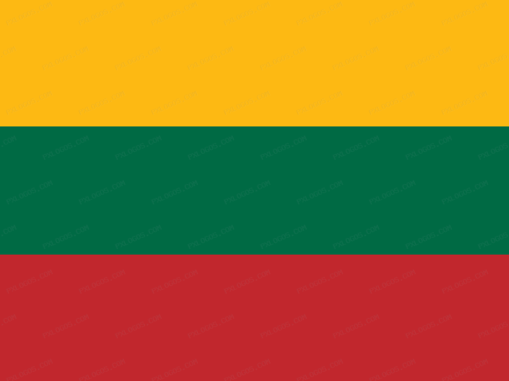Flag Lithuania Logo PNG with transparent background