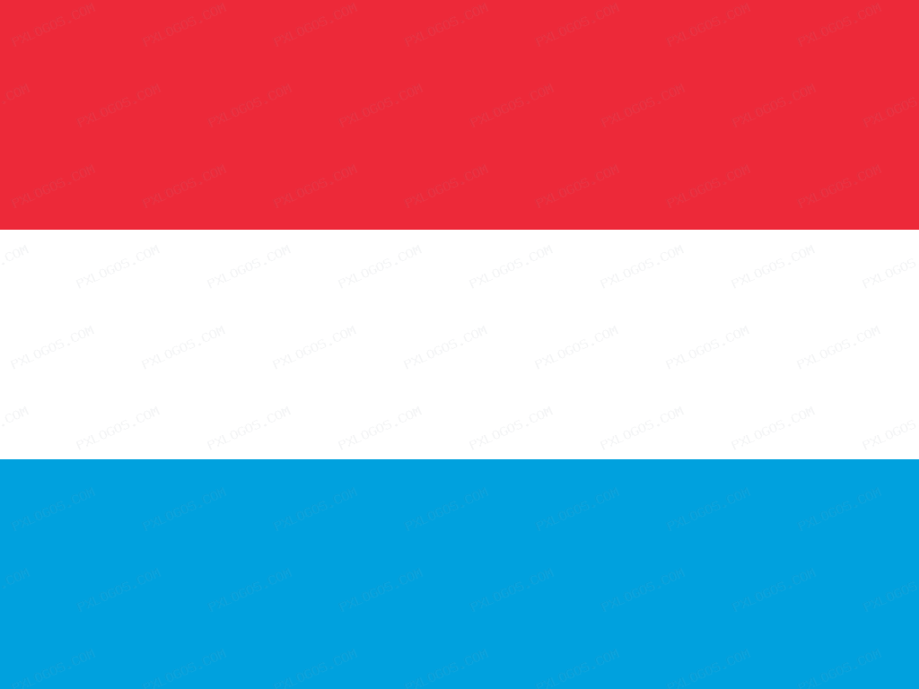 Flag Luxembourg Logo PNG with transparent background