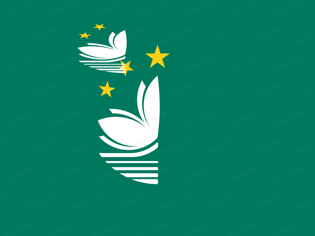 Flag Macau Logo PNG with transparent background