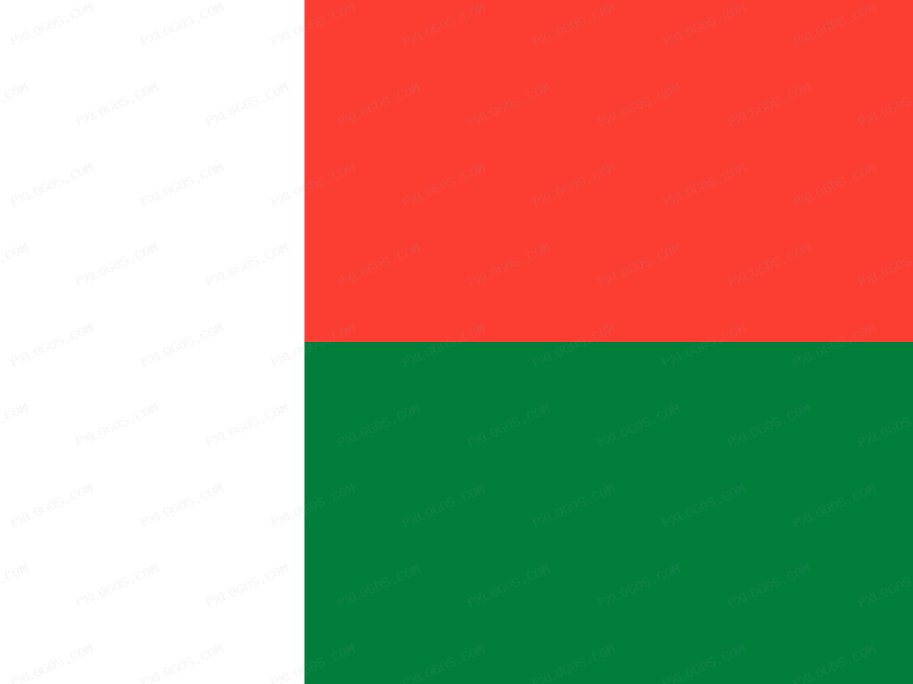 Flag Madagascar Logo PNG with transparent background