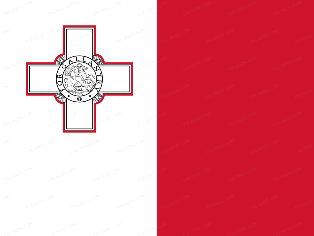 Flag Malta Logo PNG with transparent background