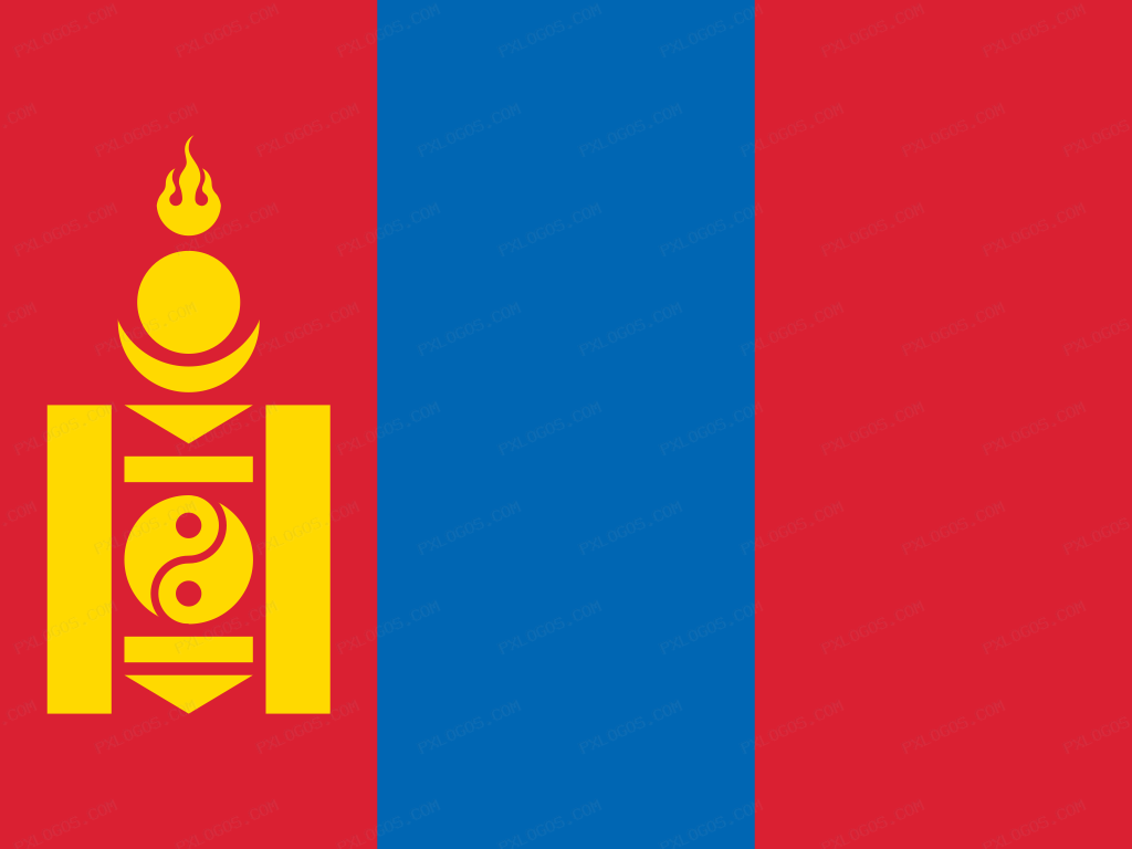 Flag Mongolia Logo PNG with transparent background