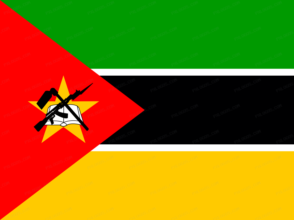 Flag Mozambique Logo PNG with transparent background