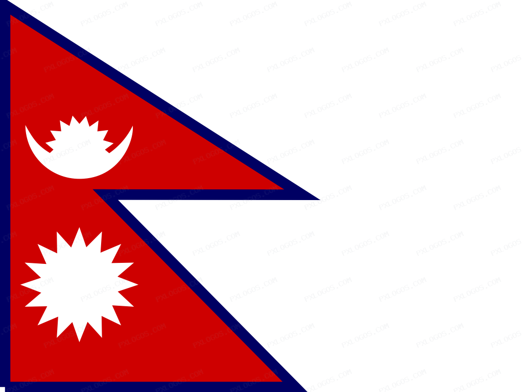 Flag Nepal Logo PNG with transparent background