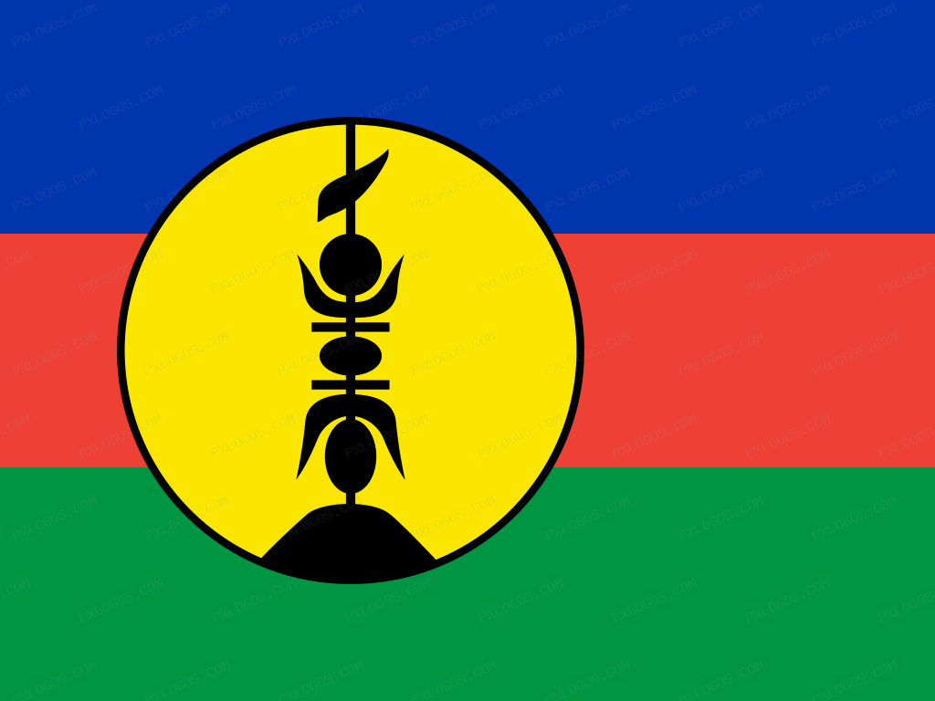 Flag New Caledonia Logo PNG with transparent background