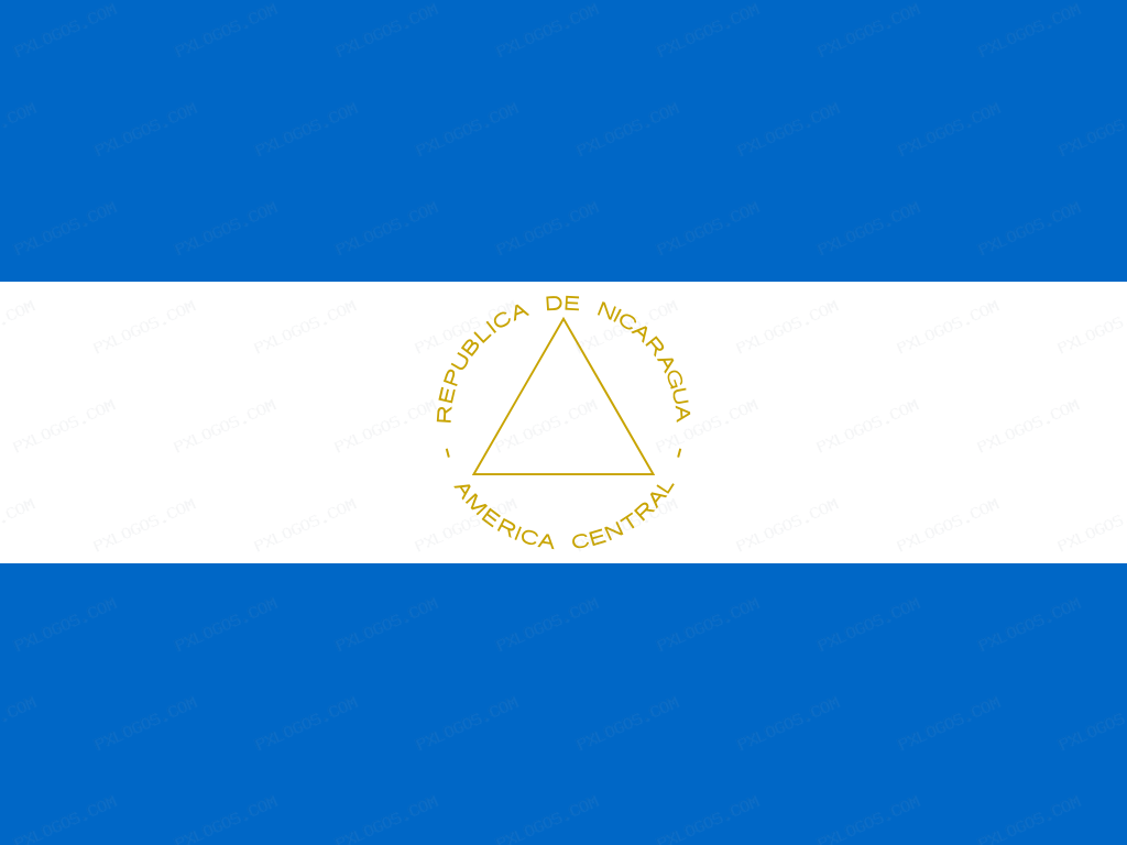 Flag Nicaragua Logo PNG with transparent background