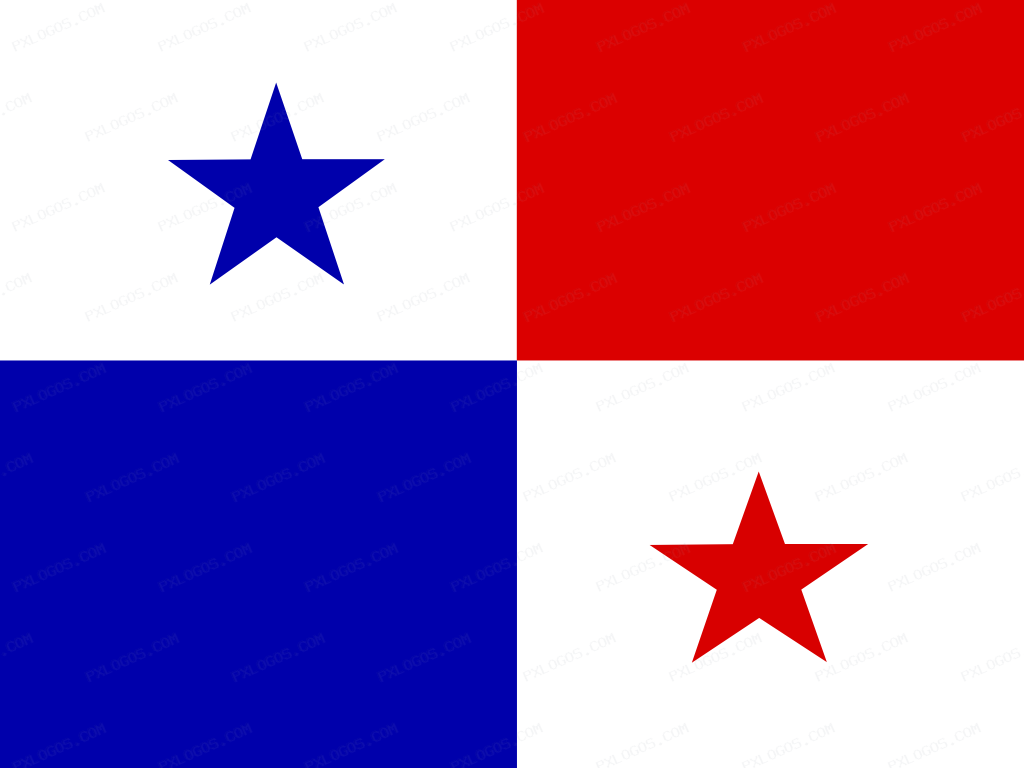 Flag Panama Logo PNG with transparent background