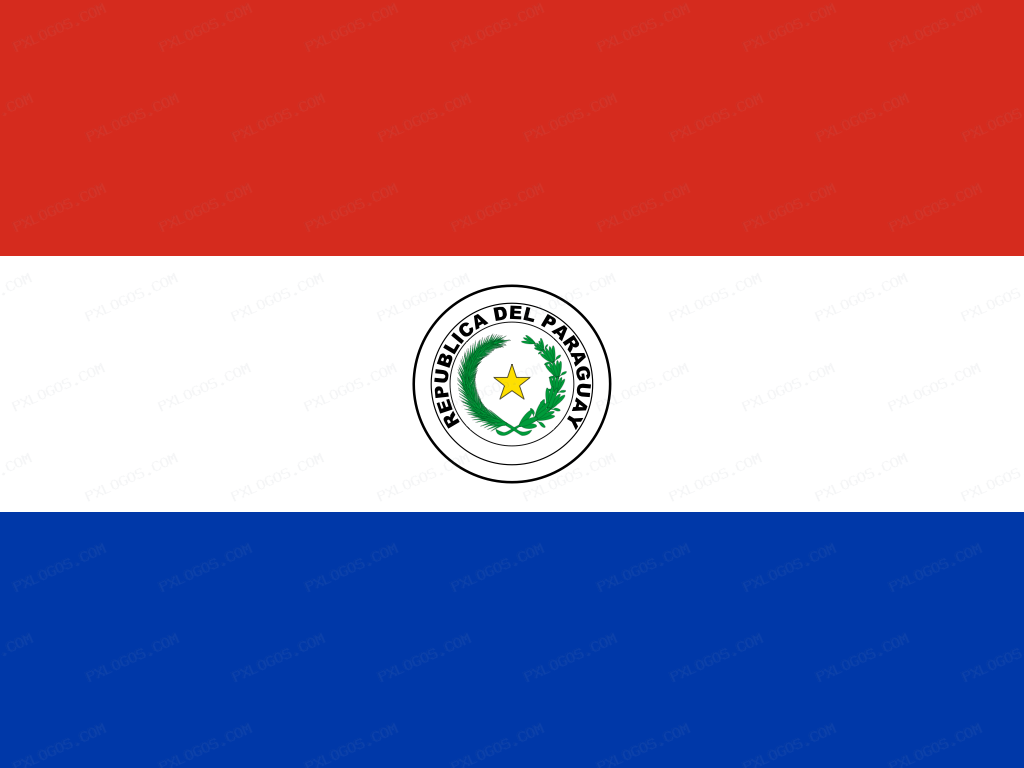 Flag Paraguay Logo PNG with transparent background