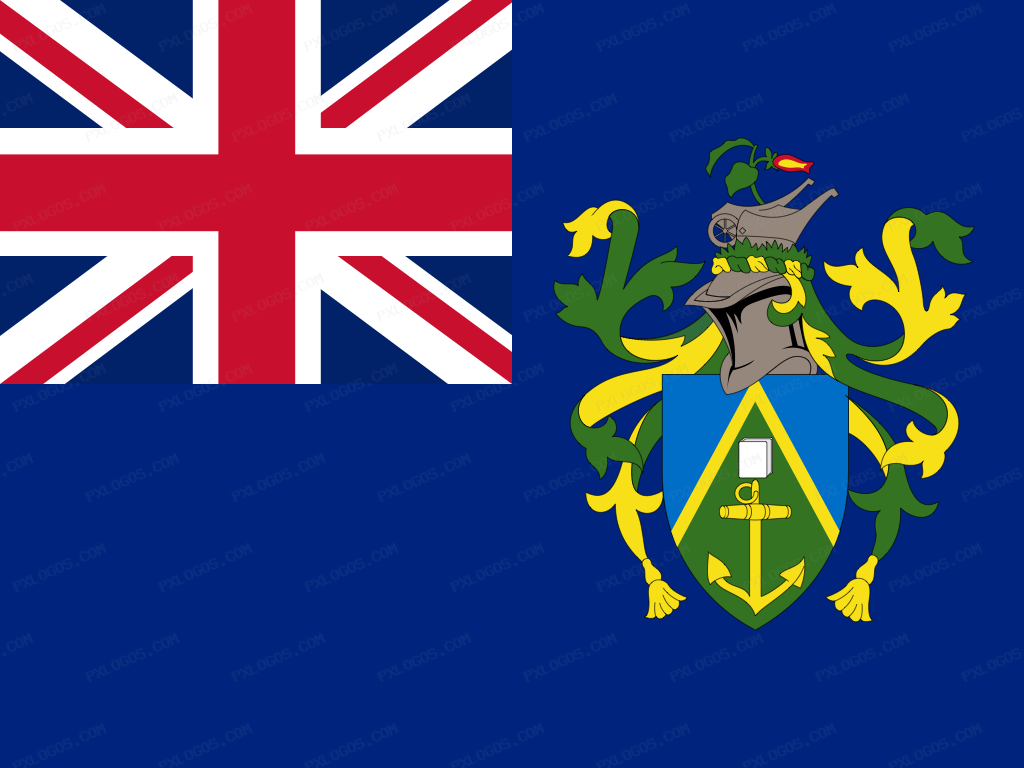 Flag Pitcairn Logo PNG with transparent background
