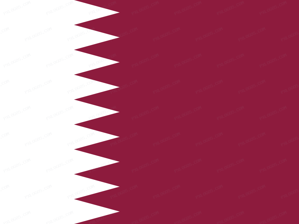 Flag Qatar Logo PNG with transparent background