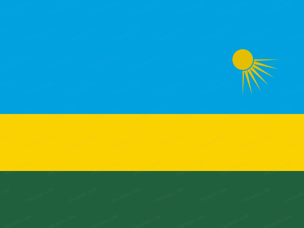 Flag Rwanda Logo PNG with transparent background