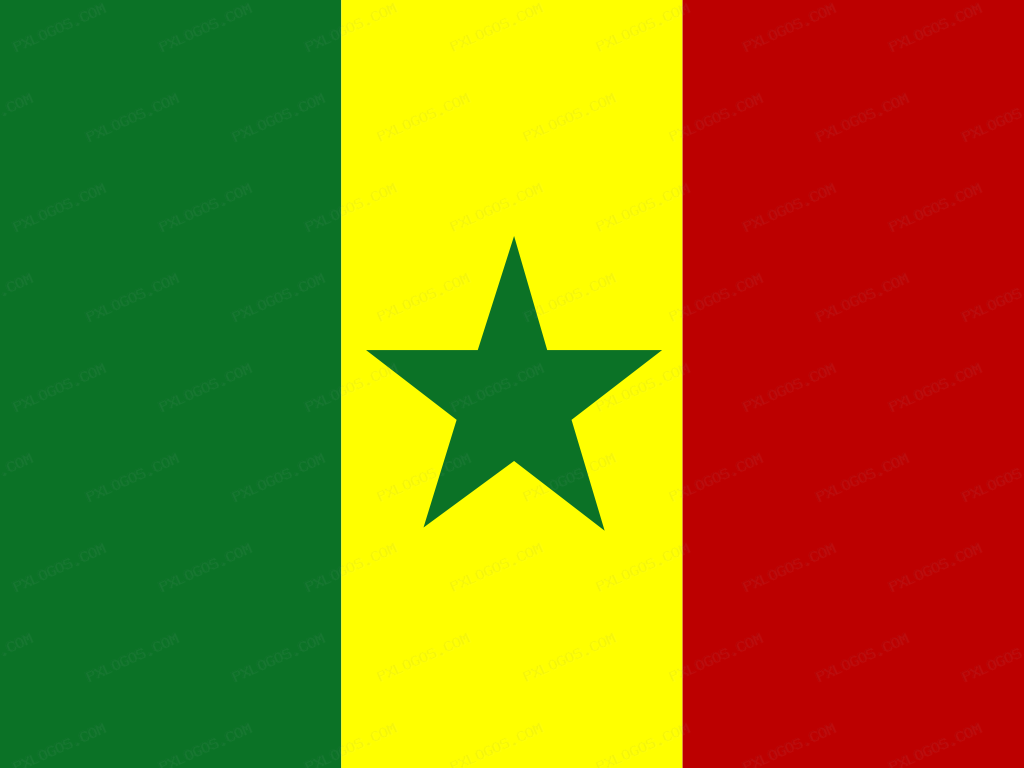 Flag Senegal Logo PNG with transparent background