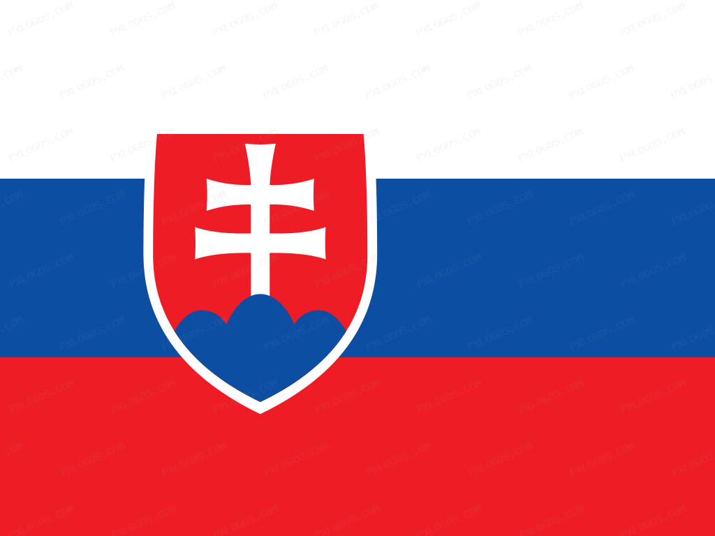Flag Slovakia Logo PNG with transparent background