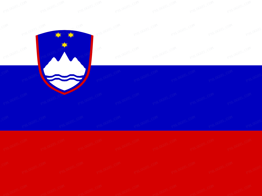 Flag Slovenia Logo PNG with transparent background