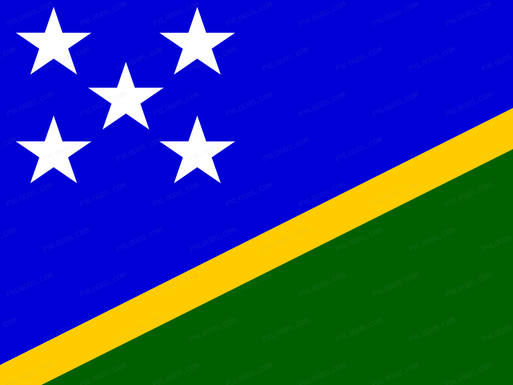 Flag Solomon Islands Logo PNG with transparent background