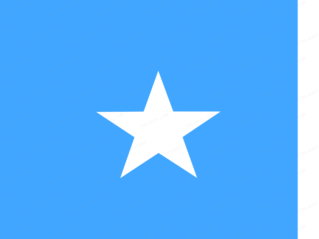 Flag Somalia Logo PNG with transparent background