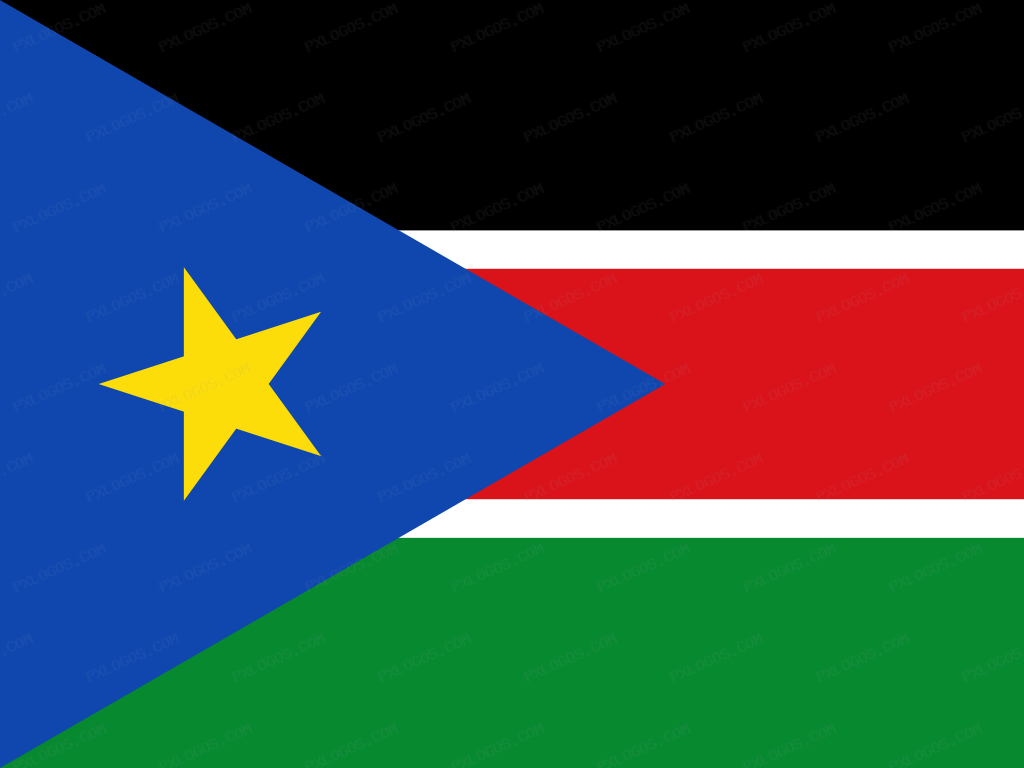 Flag South Sudan Logo PNG with transparent background