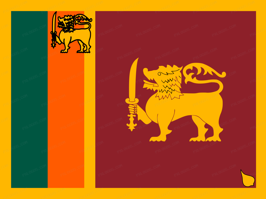 Flag Sri Lanka Logo PNG with transparent background