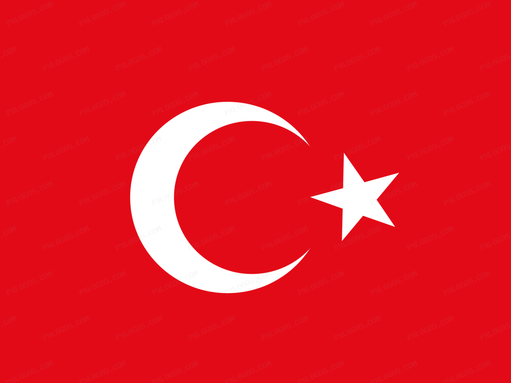 Flag T Rkiye Logo PNG with transparent background