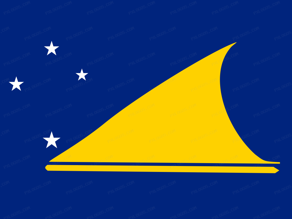 Flag Tokelau Logo PNG with transparent background