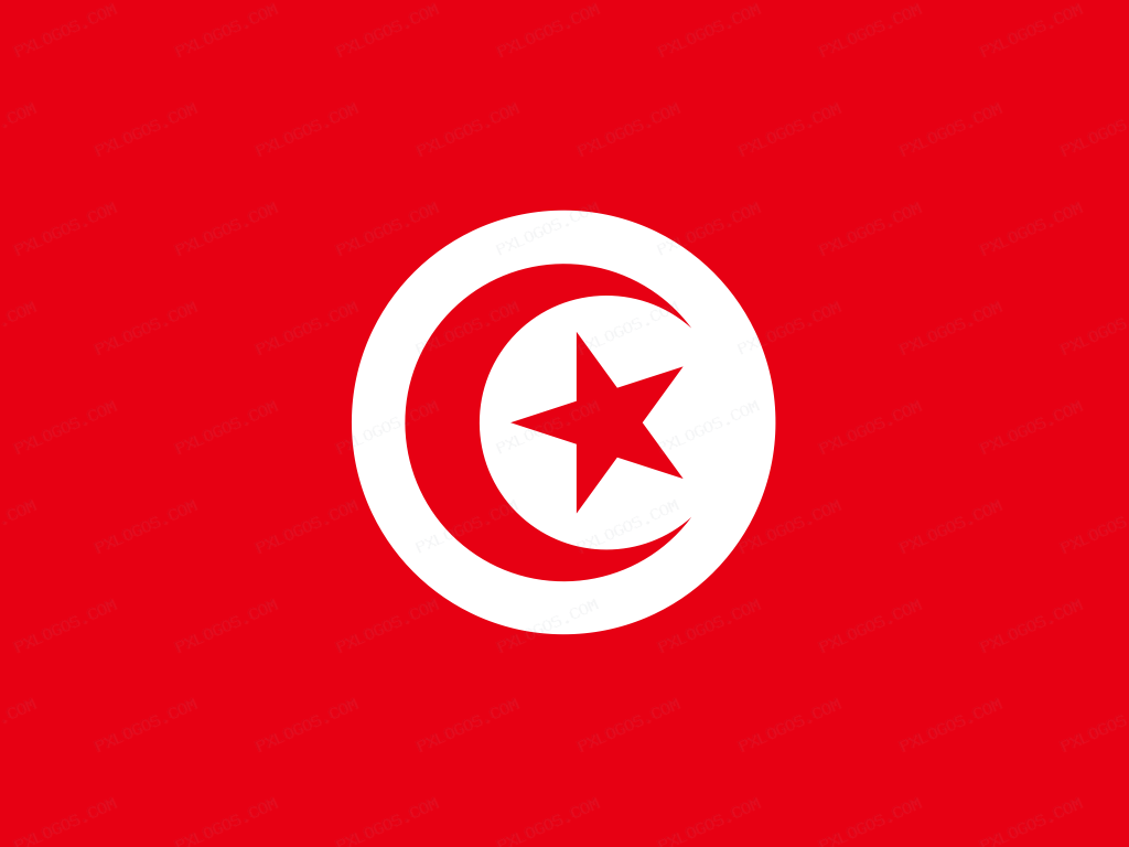Flag Tunisia Logo PNG with transparent background