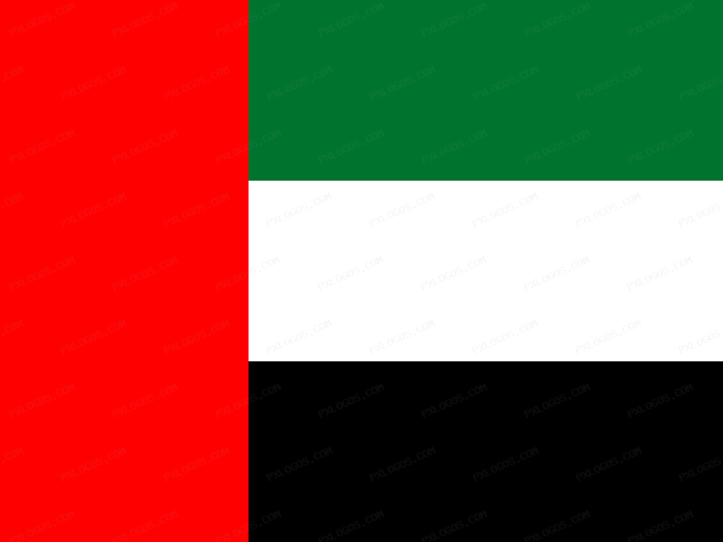 Flag United Arab Emirates Logo PNG with transparent background