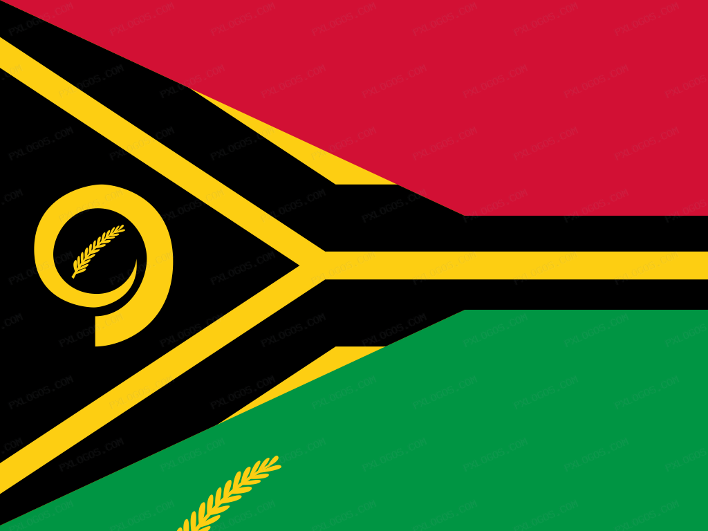 Flag Vanuatu Logo PNG with transparent background