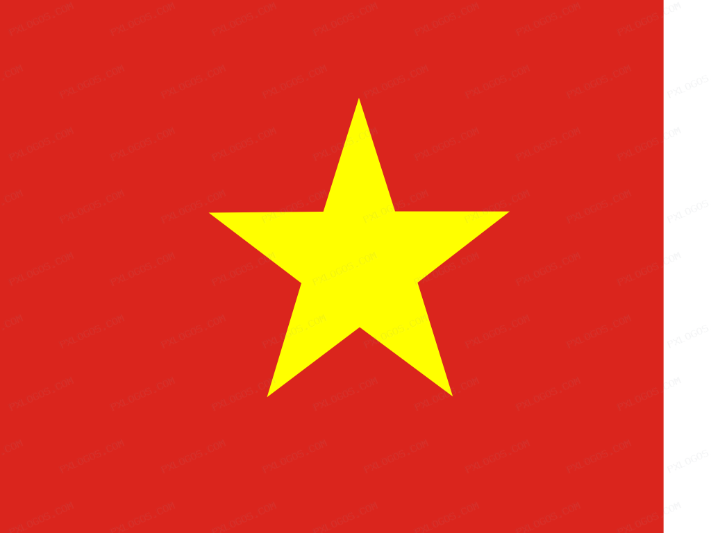 Flag Vietnam Logo PNG with transparent background