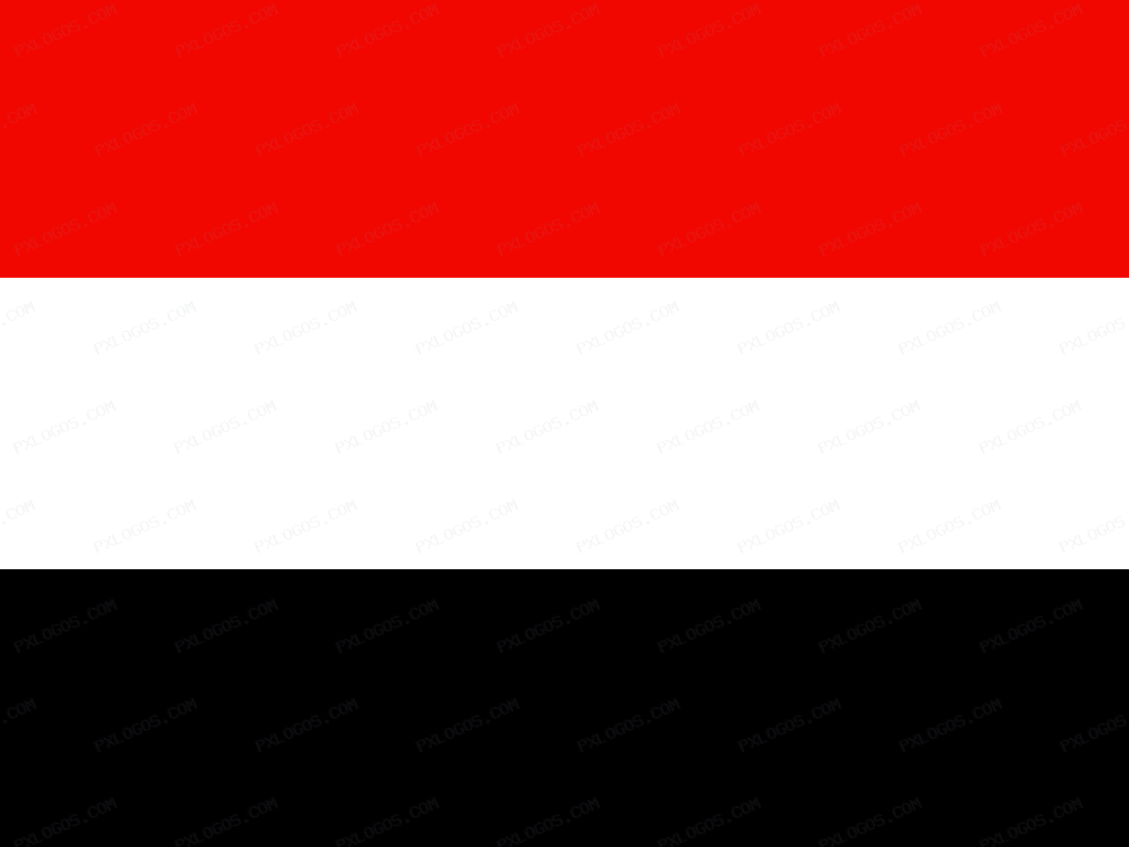 Flag Yemen Logo PNG with transparent background